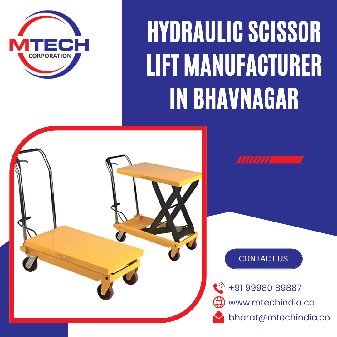 Hydraulic Scissor Lift Manufacturer in Bhavnagar