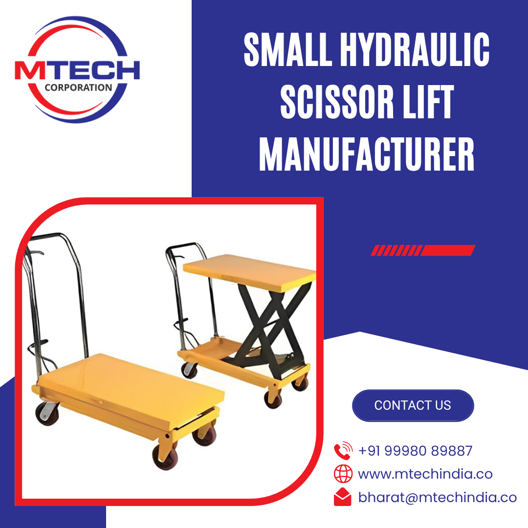 Small hydraulic scissor lift manufacturer