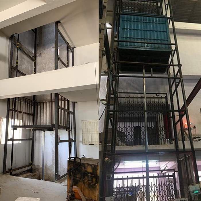 Center Cylinder Goods Lift Manufacturer in India