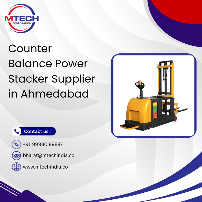 Counter Balance Power Stacker Supplier in Ahmedabad
