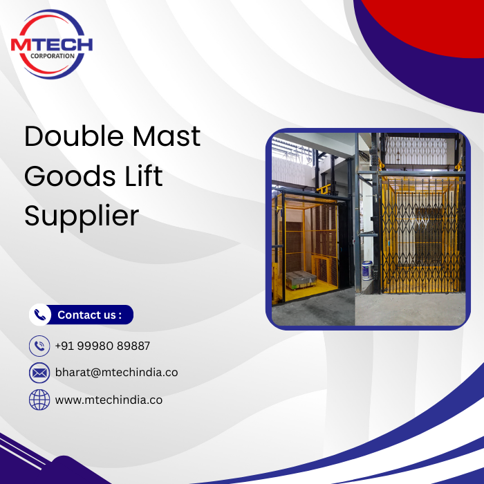 Double Mast Goods Lift Supplier