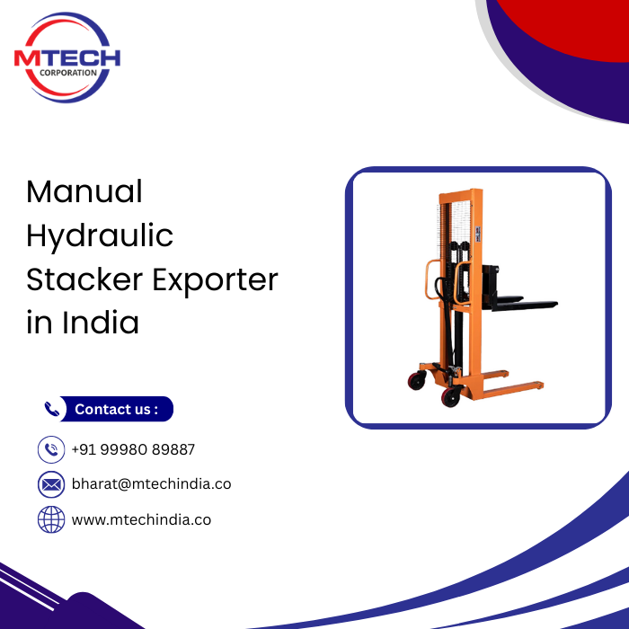 Manual Hydraulic Stacker Exporter in India