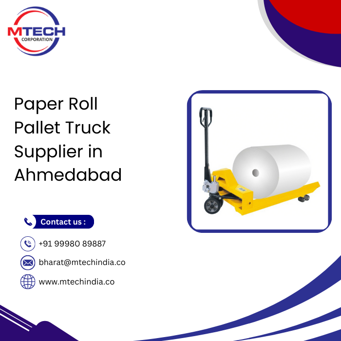 Paper Roll Pallet Truck Supplier in Ahmedabad