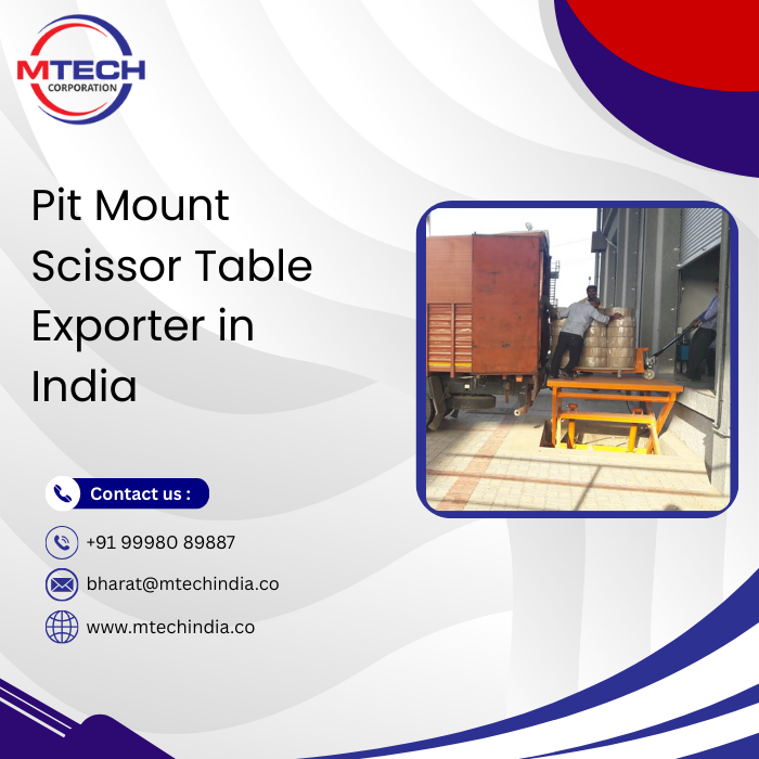 Pit Mount Scissor Table Exporter in India