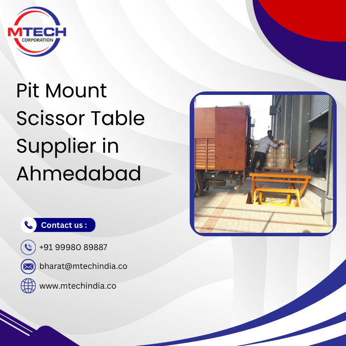 Pit Mount Scissor Table Supplier in Ahmedabad