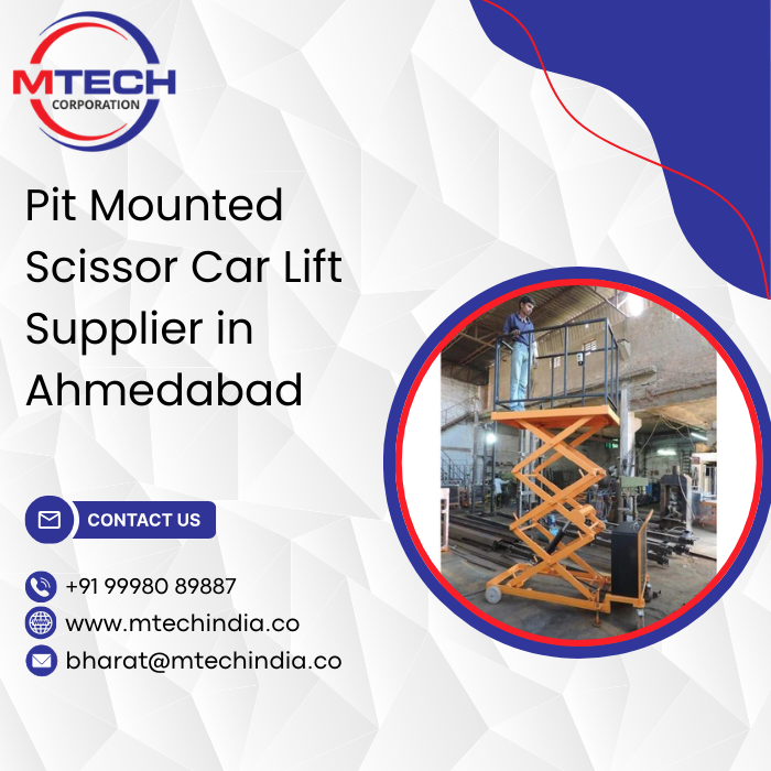 Pit Mounted Scissor Car Lift Supplier in Ahmedabad