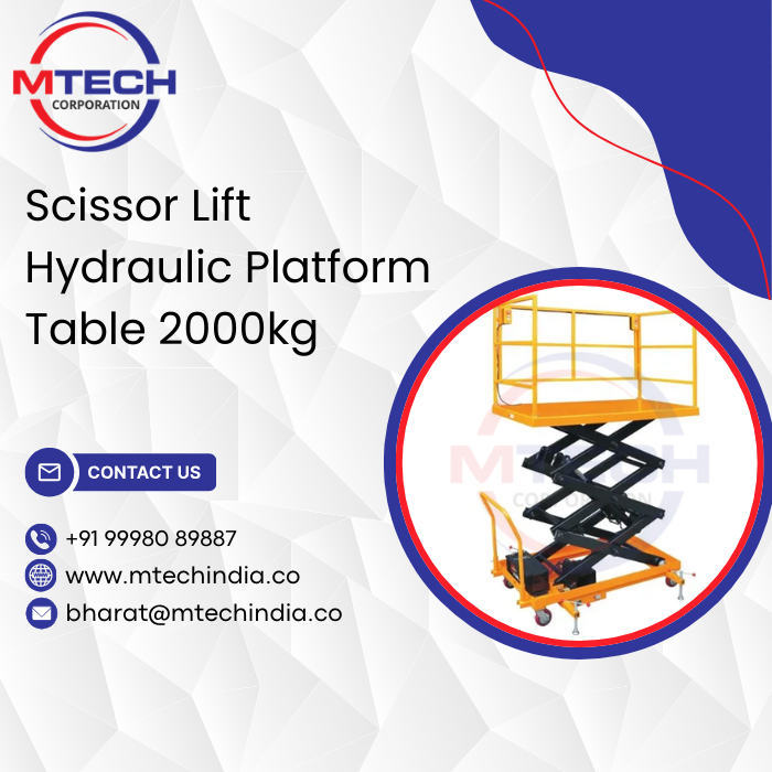 Scissor Lift Hydraulic Platform Table 2000kg