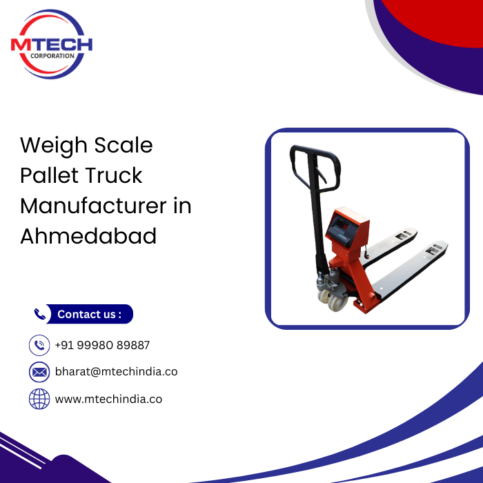 Weigh Scale Pallet Truck Manufacturer in Ahmedabad
