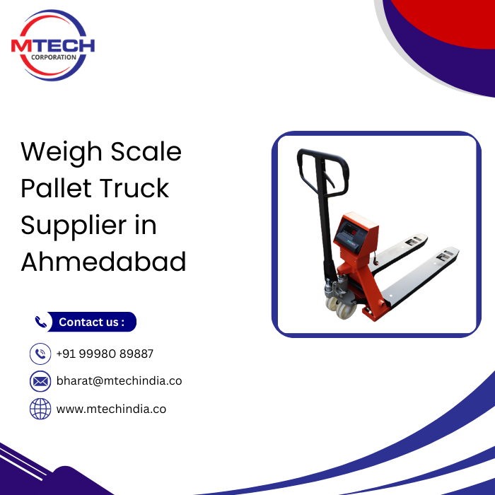 Weigh Scale Pallet Truck Supplier in Ahmedabad